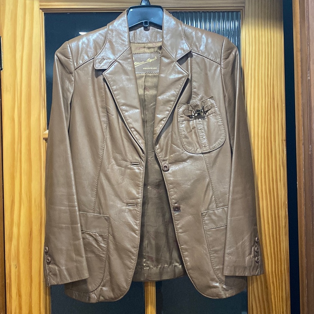 Vintage Etienne Aigner leather jacket
